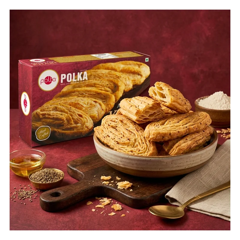 Polka Ajwain Fan Khari Puff