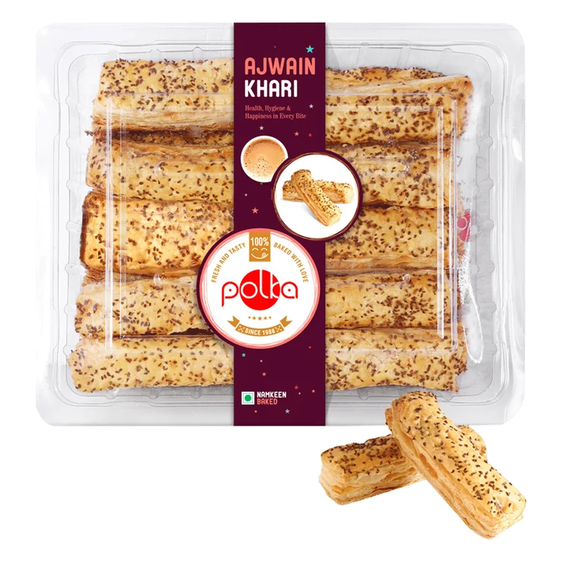 Polka Ajwain Khari Puff