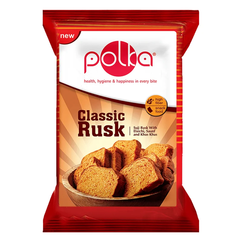 Polka Classic Suji Rusk - Elaichi, Saunf & Khus Khus