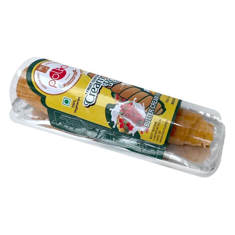 Polka Fruit Custard Cream Roll