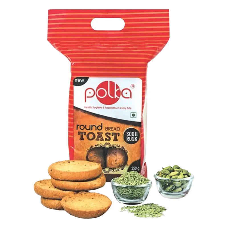Polka Round Sooji Rusk - Elaichi & Saunf