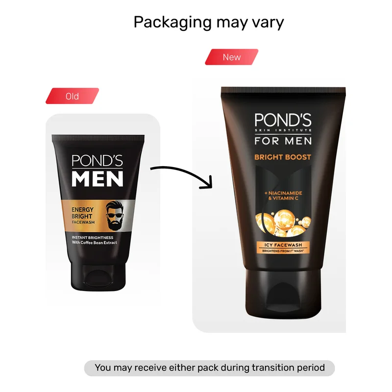 Pond's Men Bright Boost Icy Face Wash