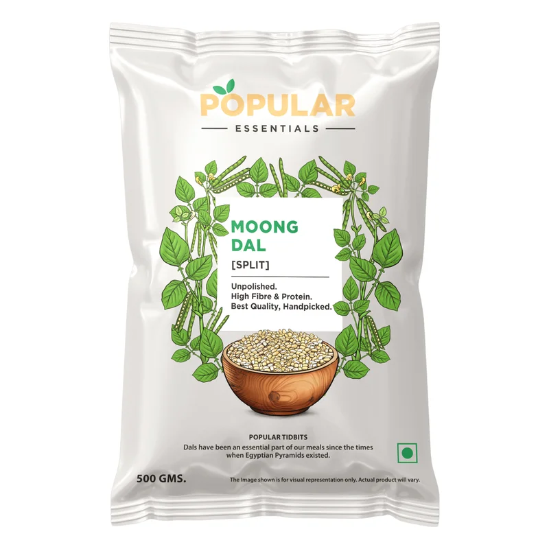 Popular Essentials Moong Dal - Split