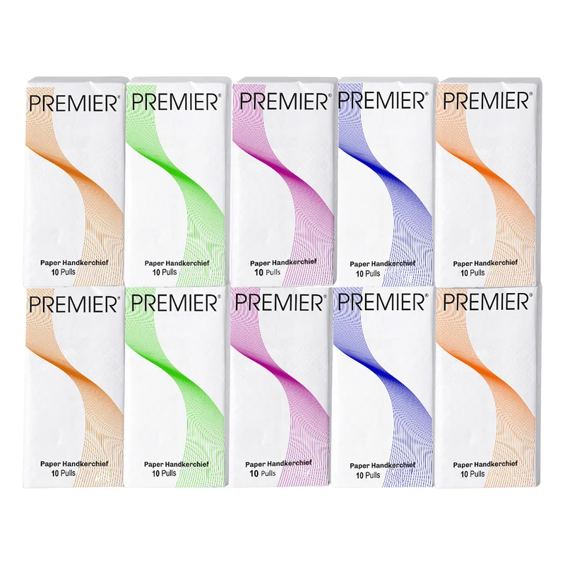 Premier Paper Handkerchief Pocket Tissues