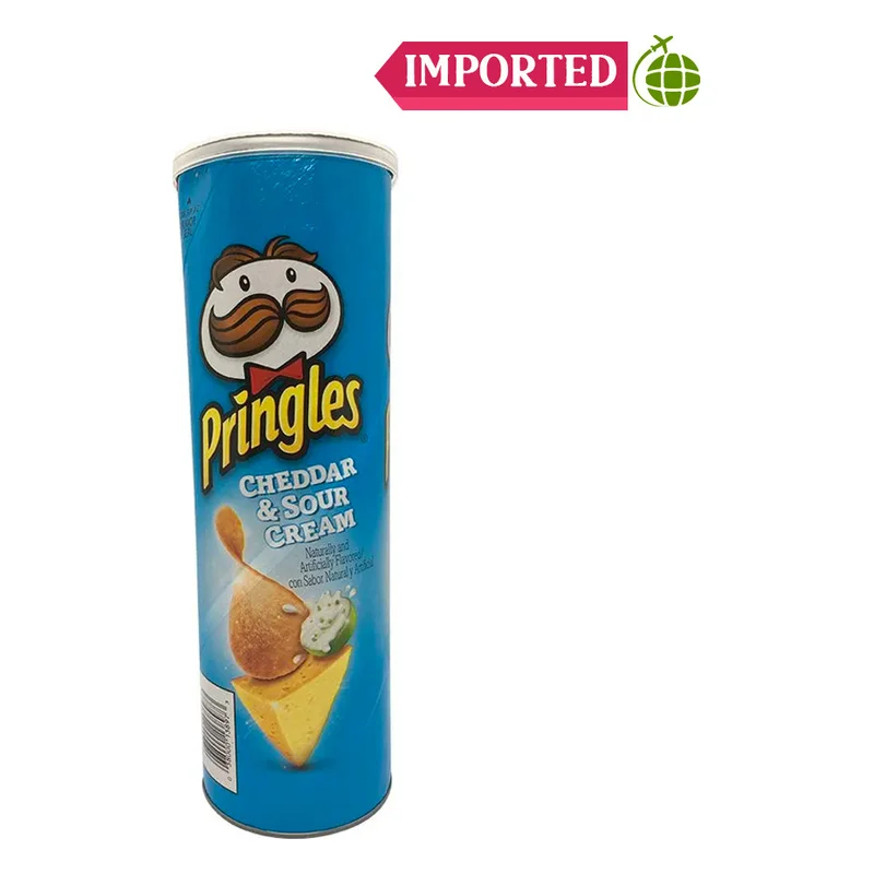 Pringles Cheddar & Sour Cream Potato Crisps (Imported)