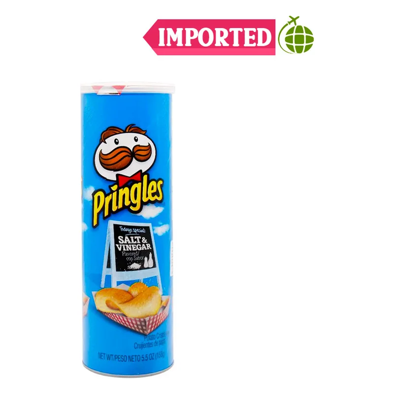 Pringles Salt & Vinegar Potato Crisps (Imported)
