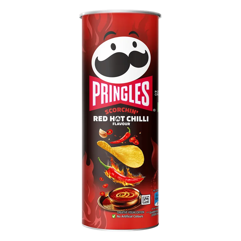 Pringles Scorchin' Red Hot Chilli Flavour Potato Crisps