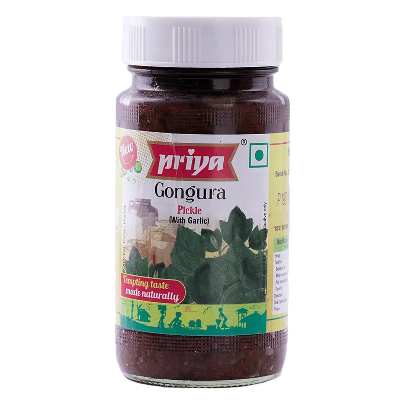 Priya Gongura Pickle with Garlic