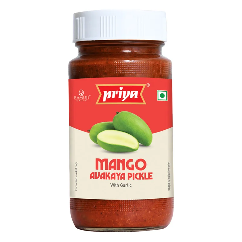 Priya Mango Avakaya Pickle with Garlic