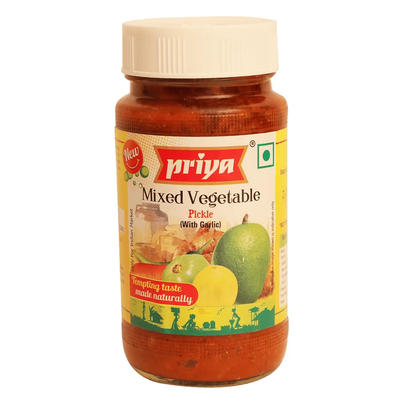 Priya Mixed Vegetable Pickle with Garlic
