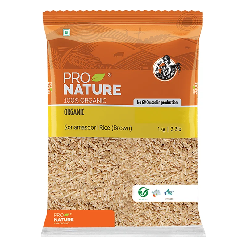 Pro Nature Organic Brown Sonamasoori Rice