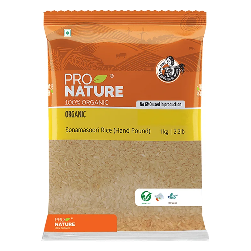 Pro Nature Organic Sonamasoori Rice Hand Pound