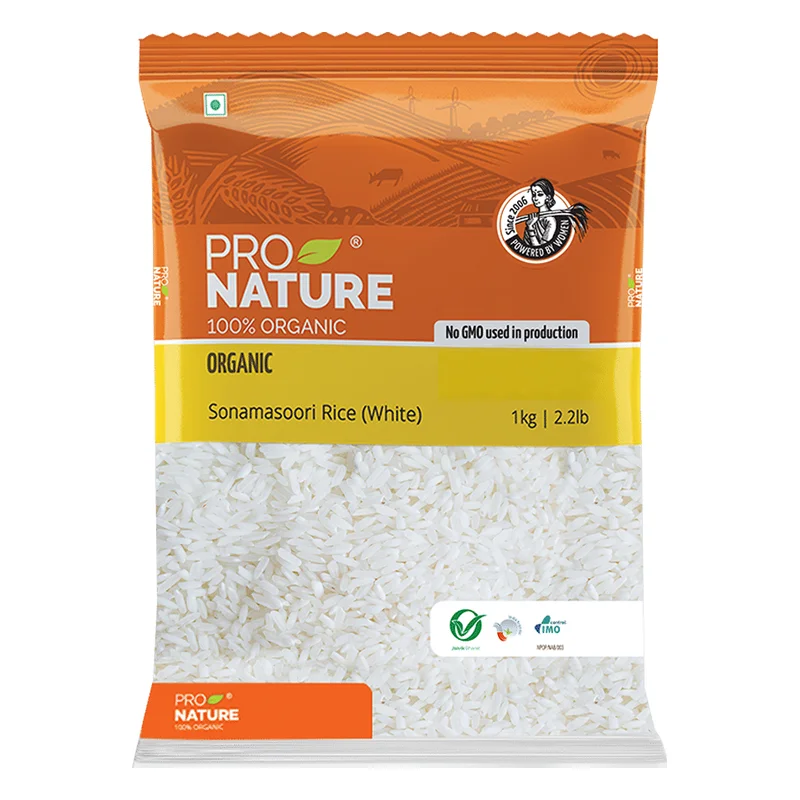 Pro Nature Organic Sonamasoori Rice White