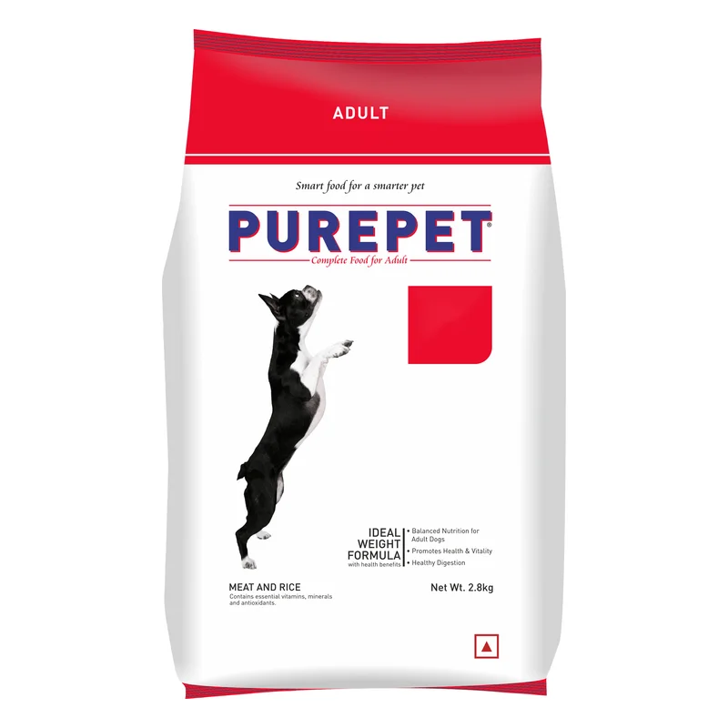 Purepet Adult Dry Dog Food - Meat & Rice