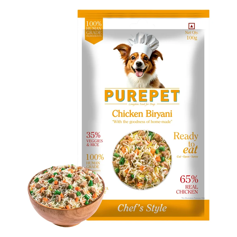 Purepet Chicken Biryani Dog Food - Ready to Eat