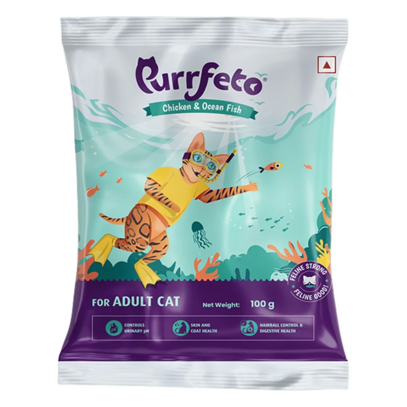 Purrfeto Adult Dry Cat Food - Chicken & Ocean Fish