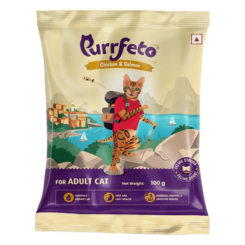 Purrfeto Adult Dry Cat Food - Chicken & Salmon