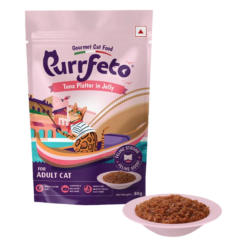 Purrfeto Adult Wet Cat Food - Tuna Platter in Jelly