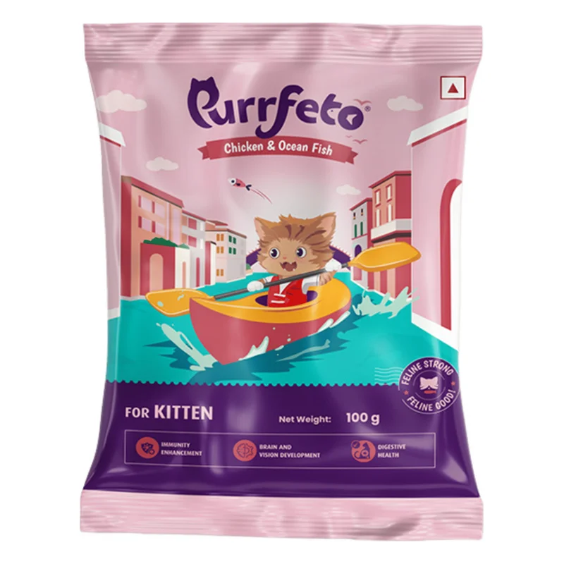 Purrfeto Kitten Dry Cat Food - Chicken & Ocean Fish