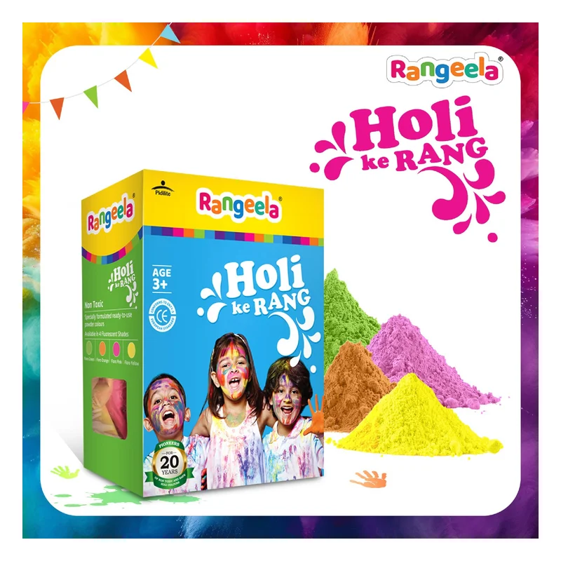 Rangeela Holi Ke Rang - 4 Fluorescent Shades