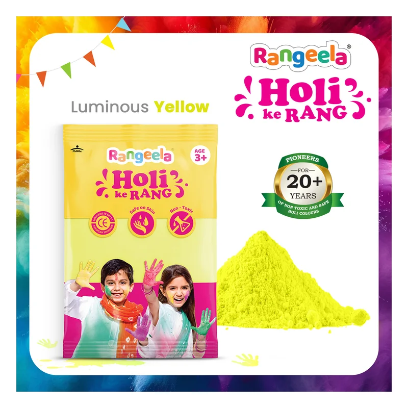 Rangeela Holi Ke Rang - Luminous Yellow Gulal