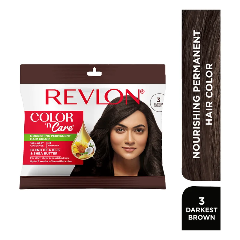 Revlon Color 'n Care Permanent Hair Color - Darkest Brown 3