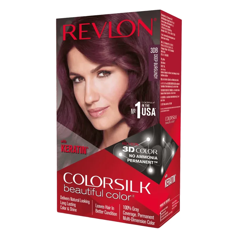 Revlon Colorsilk Hair Colour with Keratin - Deep Burgundy 3DB