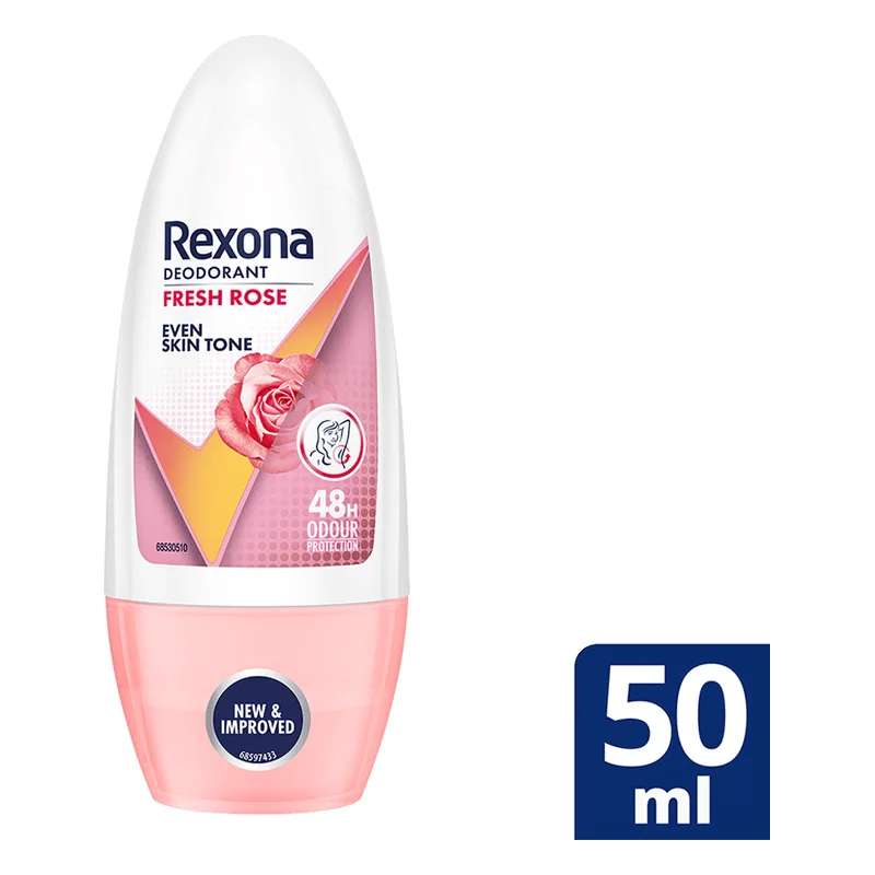 Rexona Fresh Rose Even Skin Tone Roll-On Deodorant