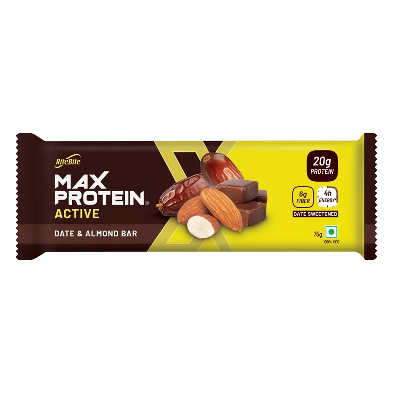 RiteBite Max Protein Active 20g Bar - Date & Almond