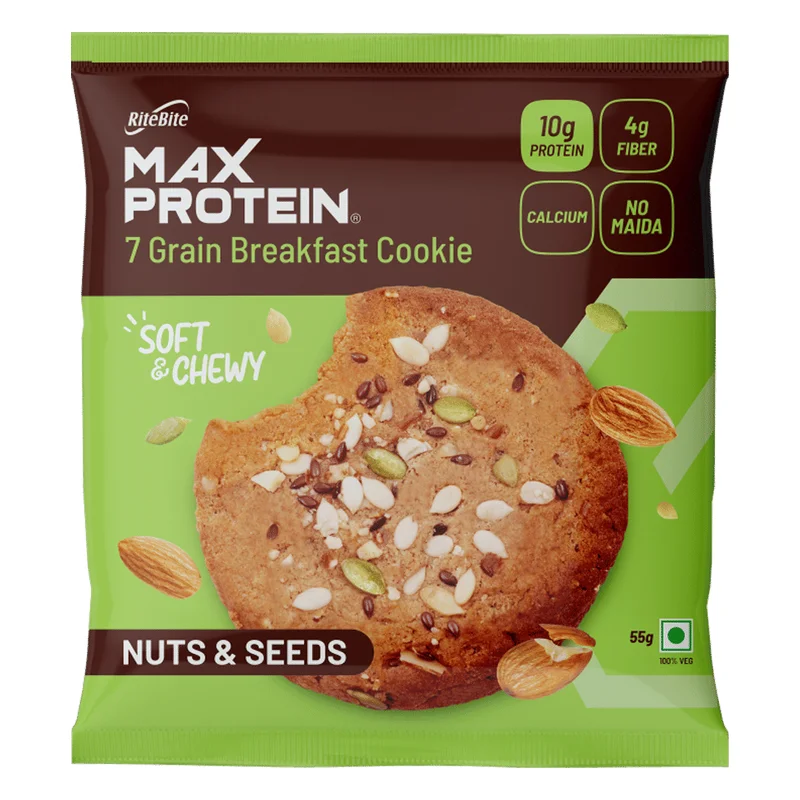 RiteBite Max Protein Breakfast Cookie - Nuts & Seeds