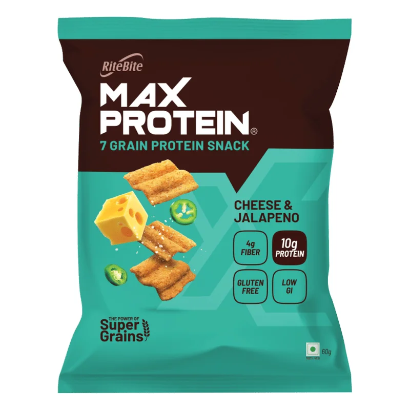 RiteBite Max Protein Chips - Cheese & Jalapeno