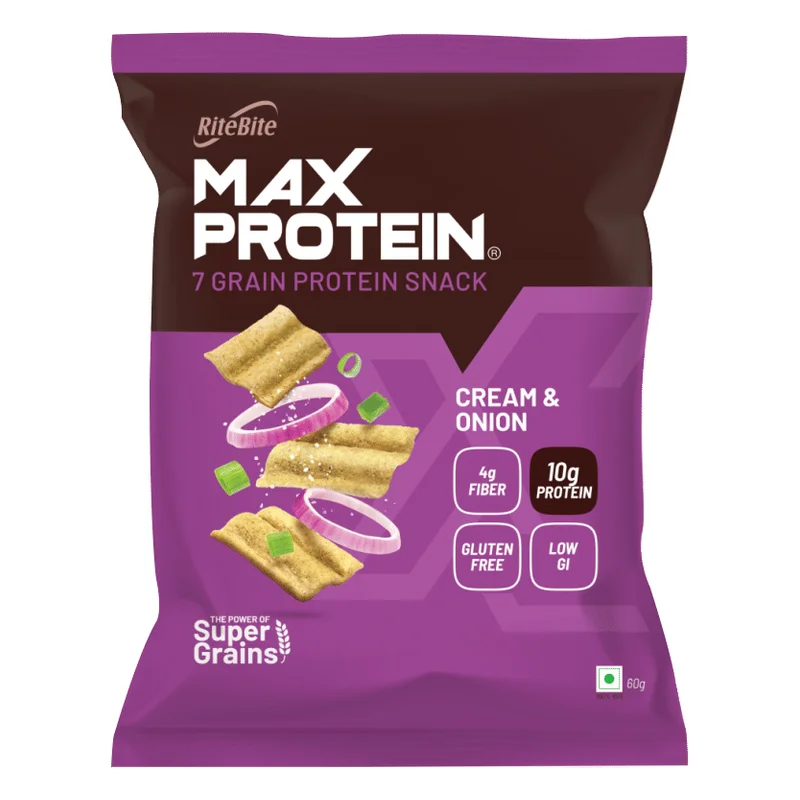 RiteBite Max Protein Chips - Cream & Onion