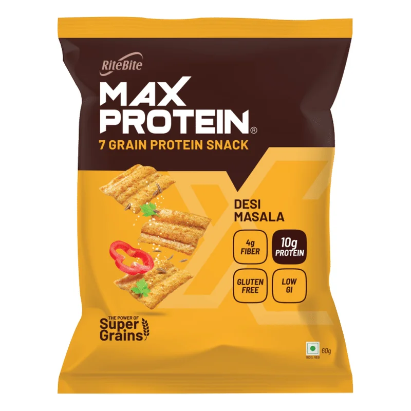 RiteBite Max Protein Chips - Desi Masala