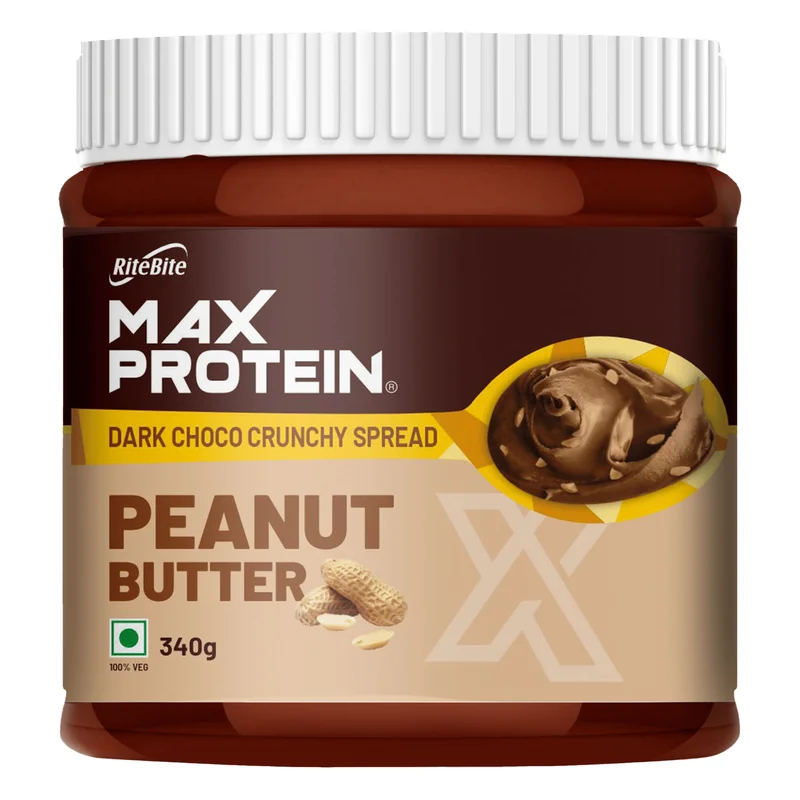 RiteBite Max Protein Peanut Butter - Dark Choco Crunchy