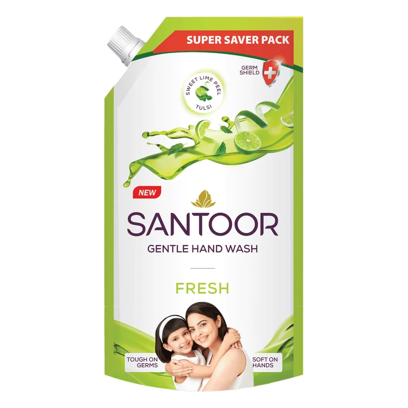 Santoor Fresh Sweet Lime & Tulsi Hand Wash