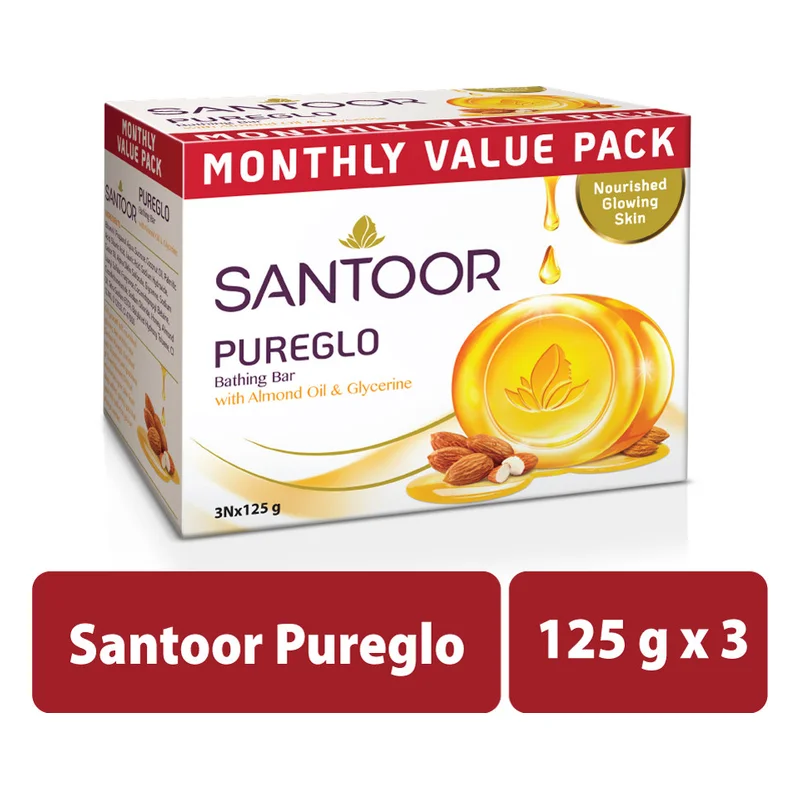 Santoor PureGlo Soap