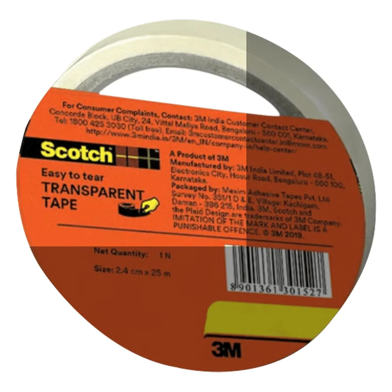 Scotch Easy Tear Transparent Tape - 24mm x 25m