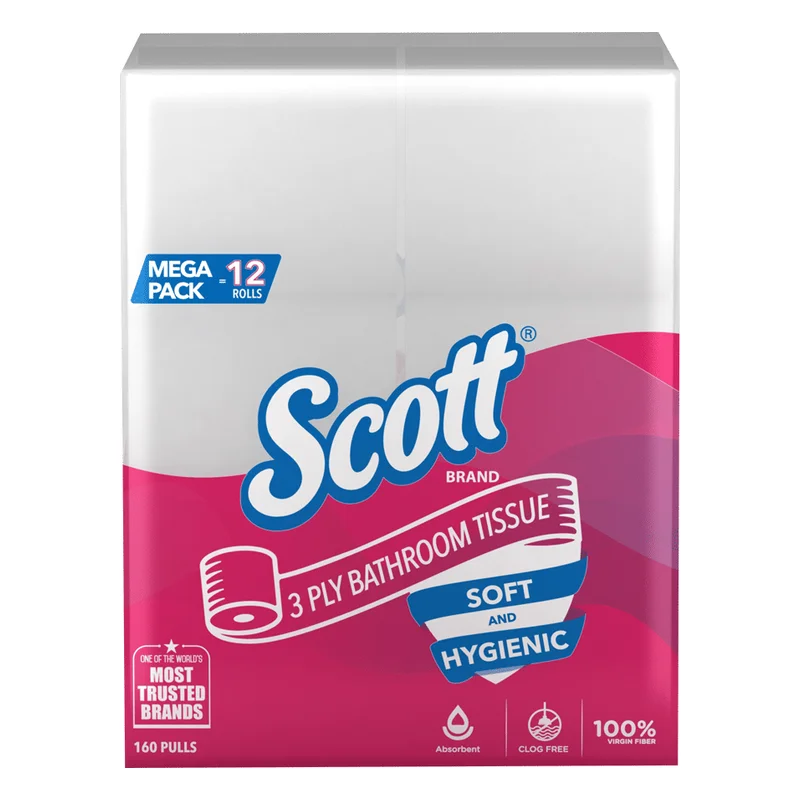 Scott Bathroom Tissue Rolls - 3 Ply, 160 Pulls