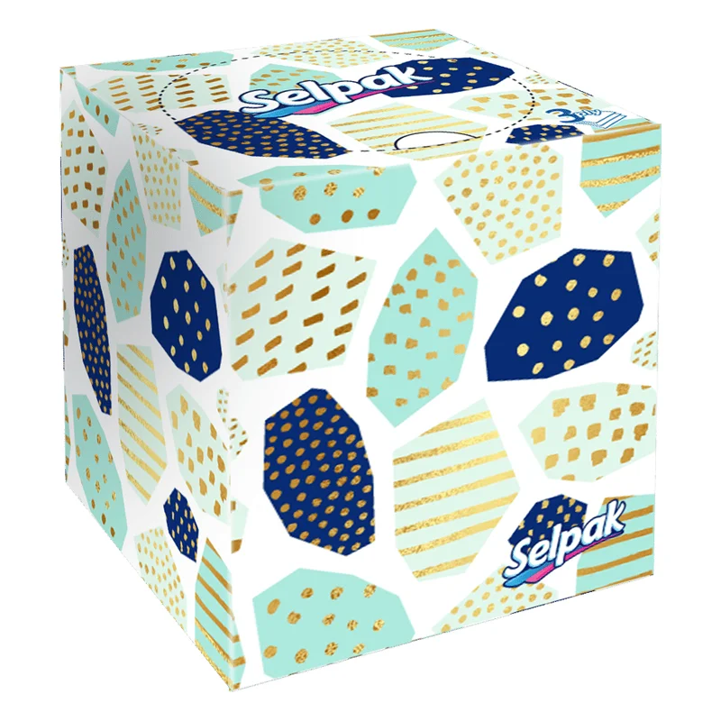 Selpak Facial Box Tissues - Boutique Cube