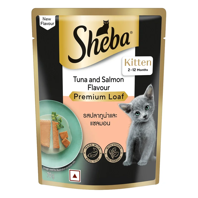 Sheba Kitten Wet Cat Food - Tuna & Salmon Loaf