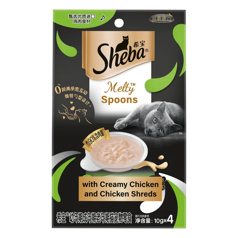 Sheba Melty Spoons Lickable Cat Treats - Creamy Chicken