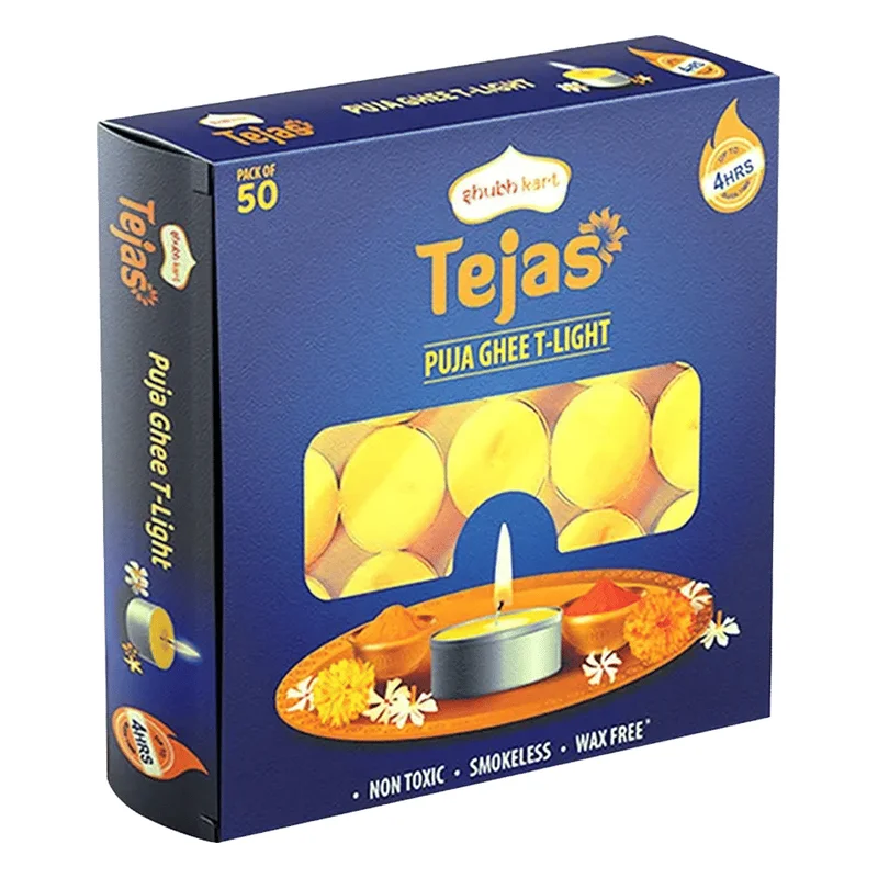 Shubhkart Tejas Puja Ghee T-Light Candles