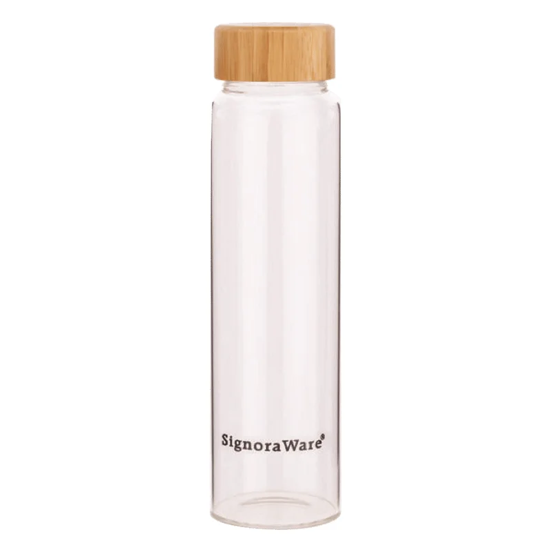 Signoraware Bamboo Borosilicate Glass Bottle