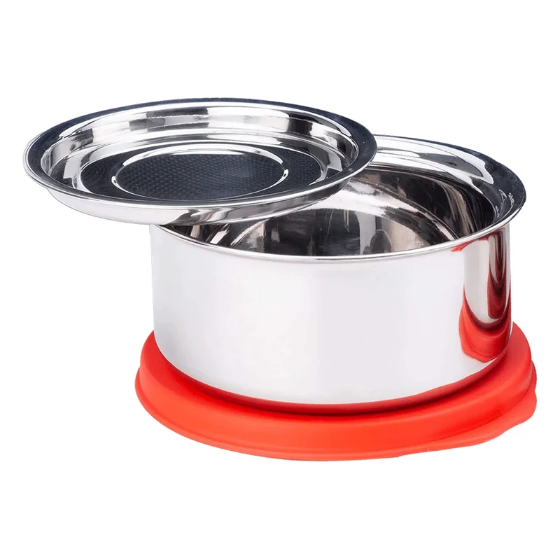 Signoraware Executive Twin Wall Steel Lunch Box with Cover Plate