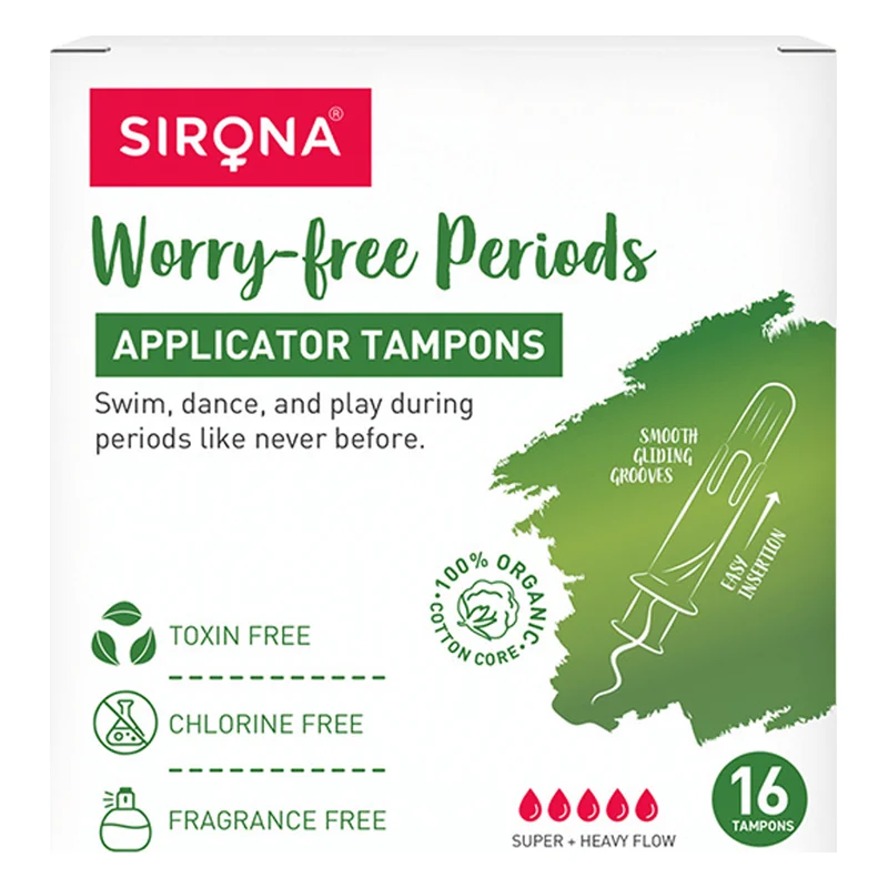 Sirona Applicator Tampons - Heavy Flow
