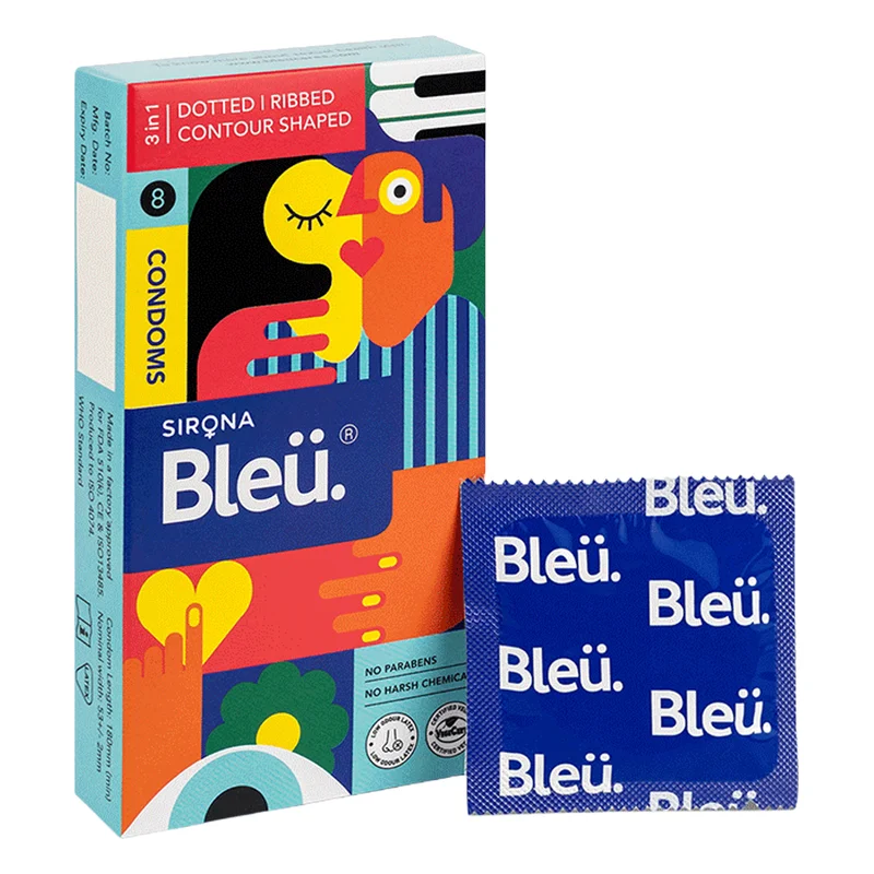 Sirona Bleu 3 in 1 Condoms