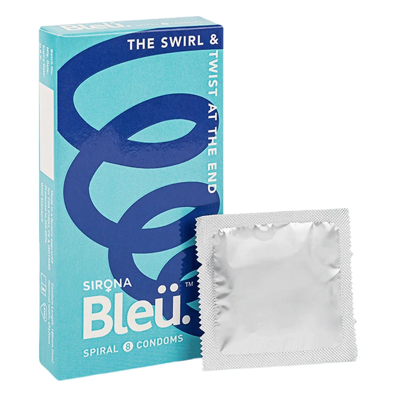 Sirona Bleu Spiral Condoms