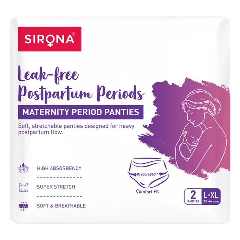 Sirona Postpartum Maternity Period Panties - L-XL