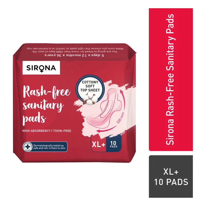 Sirona Rash Free Sanitary Pads - XL+