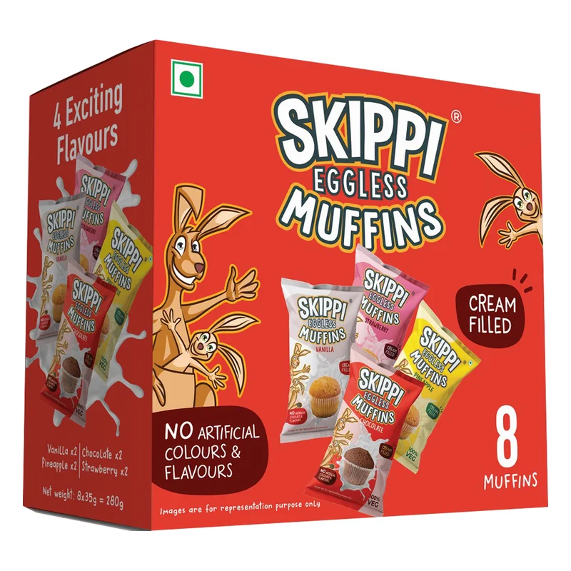 Skippi Eggless Muffins Assorted (8 pcs)